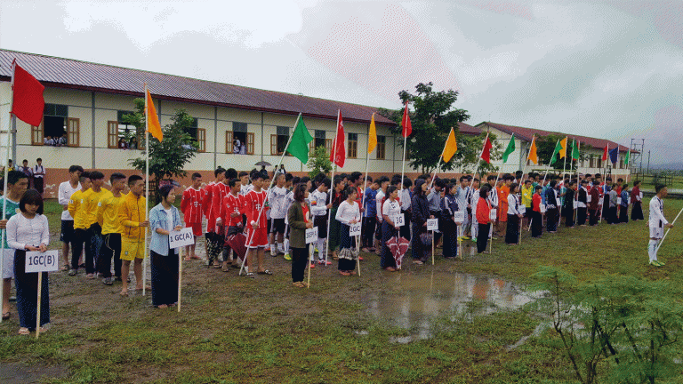 Rainy season football game